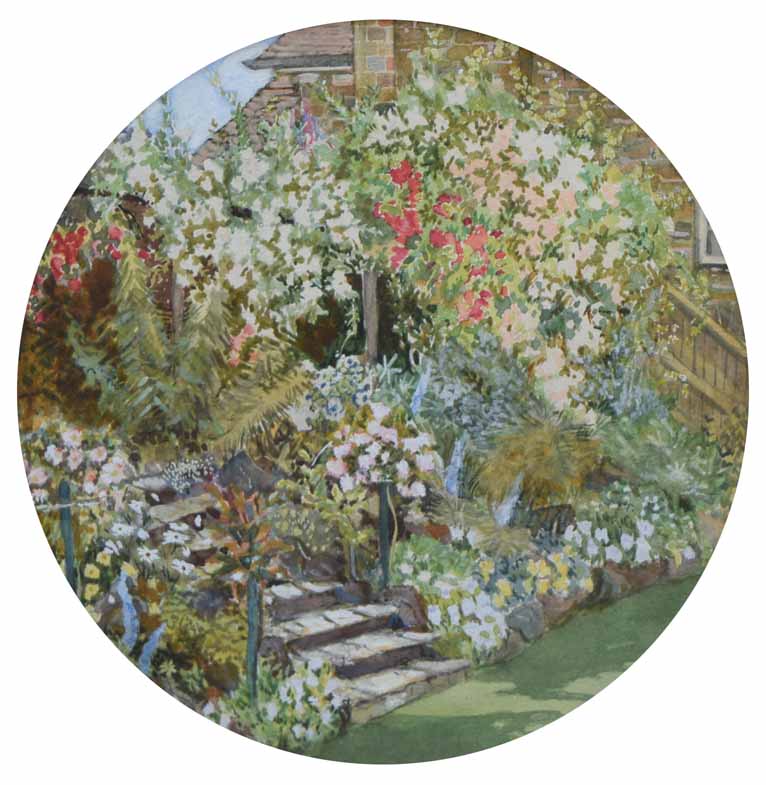 Attributed to Sir Cecil Beaton (1904-1980), Garden scene, possibly of the artist's garden at