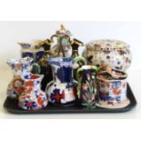 Collection of Masons ironstone, Carlton, Royal Doulton and other Victorian pottery. Condition