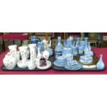 Large collection of Wedgwood Jasper ware, Kutani Crane and other Wegdwood items. Condition report: