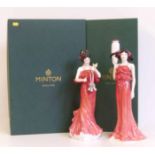 Two boxed Minton advertising collection figures of ladies Condition report: see terms and