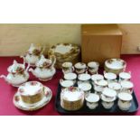 Large Royal Albert Old Country Roses tea, coffee and dinner service (2nds), 74 pieces, also a