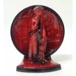 Peggy Davies ruby fusion suffragette figure. No condition reports for this sale