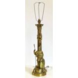 Reproduction corinthian column barss table lamp, the front decorated with Roman Centurian complete