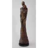 Paul Ehlen (1967-), "Embrace", signed and dated '09, sculpture, height 50.5cm.; 20in. Artists'