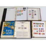 Five albums of "all world" stamps mint and used mixed. No condition reports for this sale