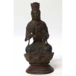 Chinese bronze Guanyin Fu Zhi Pin. No condition reports for this sale