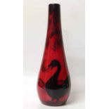 Peggy Davies ruby fusion dragon vase. No condition reports for this sale