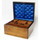Victorian walnut sewing box. No condition reports for this sale