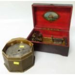 Victorian musical box c/w 27 discs No condition reports for this sale