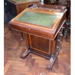 Edwardian Mahohany and inlaid Davenport No condition reports for this sale