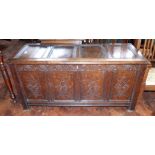 Geo III oak coffer No condition reports for this sale
