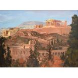 Anthony Butler R.C.A. (1927-2010), The Acropolis of Athens, signed, dated 1976 on verso, oil on