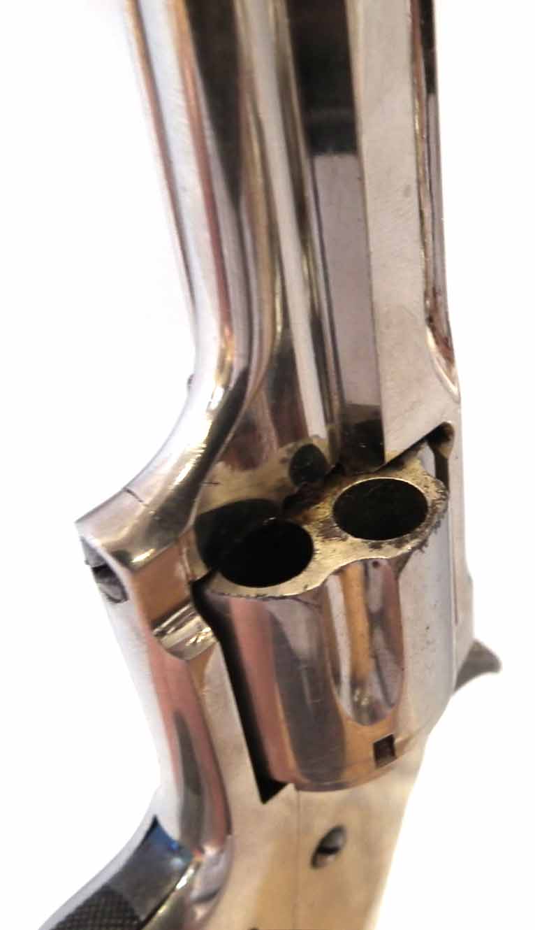 Remington Smoot single action revolver, with nickel plated body, colour case hardened hammer, and - Image 5 of 8