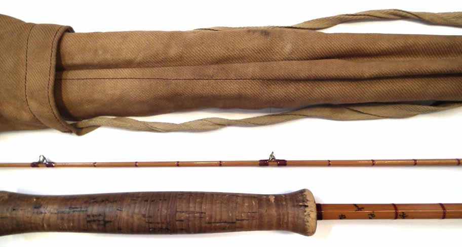 Hardy's The Perfection Palakona 9ft split cane fishing rod, with original maker's bag, serial number - Image 3 of 12