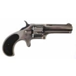 Remington Smoot single action revolver, with nickel plated body, colour case hardened hammer, and