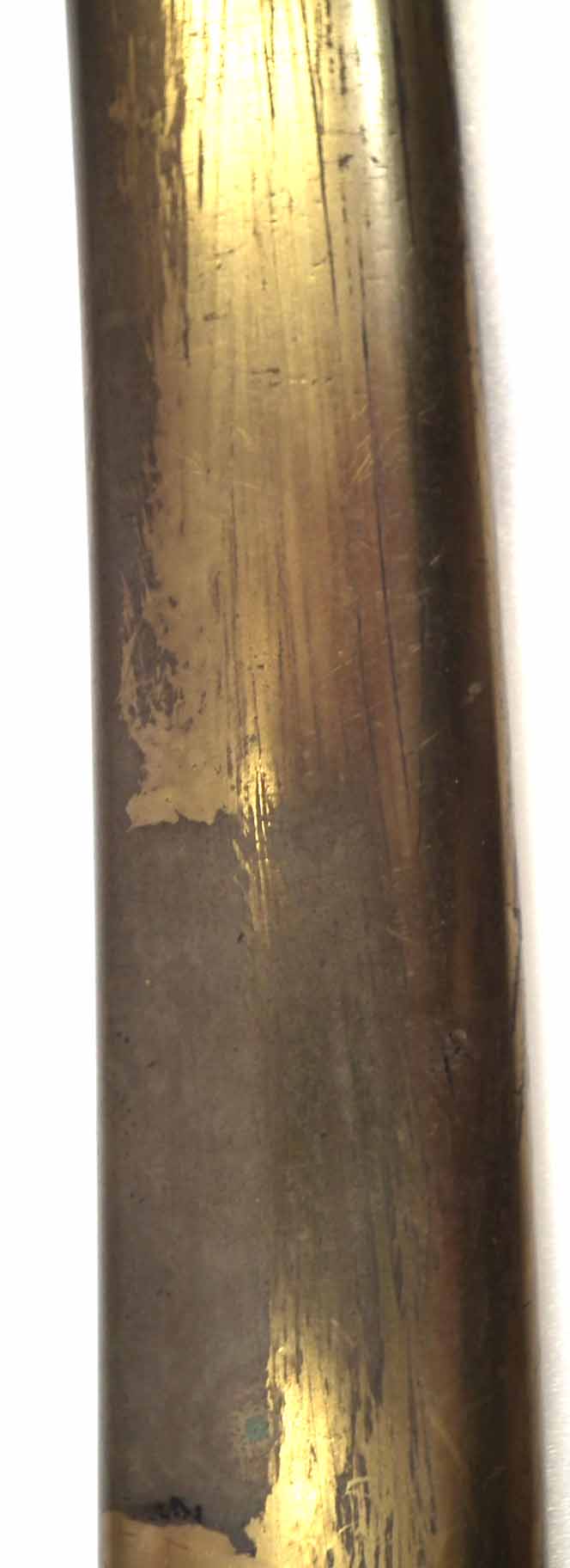 1822 type Cavalry sabre by Weyersberg Solingen, with etched blue and gilt blade, brass guard and - Image 7 of 14