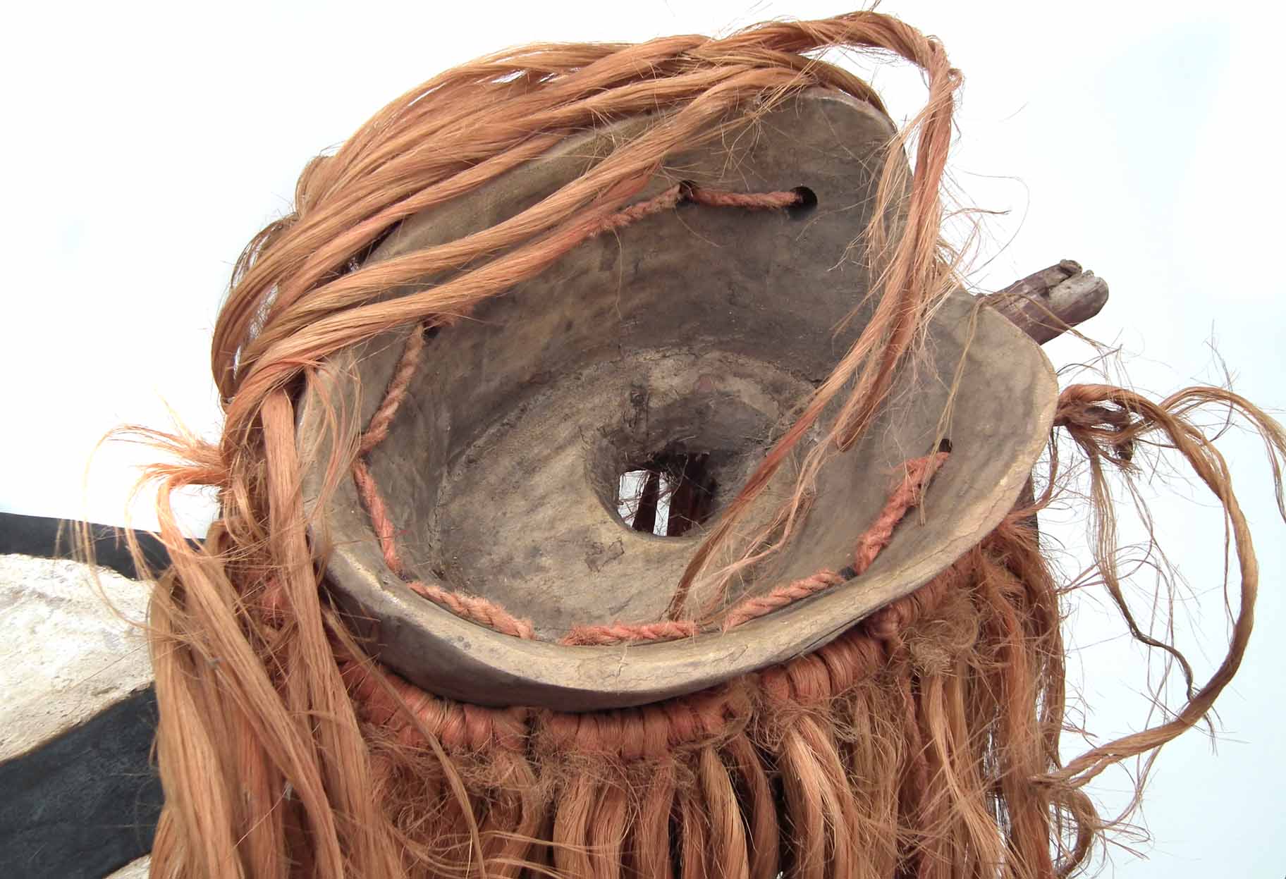 Bobo Bwa plank mask fron Hounde area of Burkina Faso, wood, pigment and fibres, 147cm high excluding - Image 12 of 13