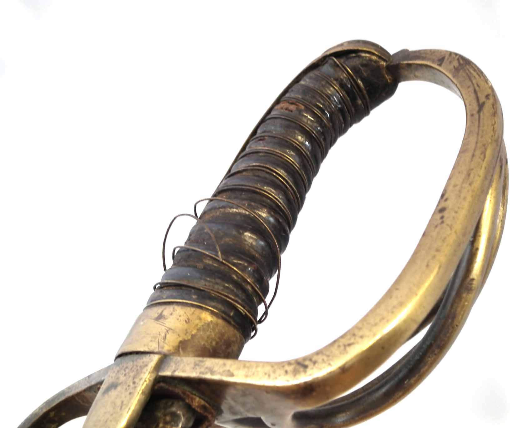 1822 type Cavalry sabre by Weyersberg Solingen, with etched blue and gilt blade, brass guard and - Image 14 of 14