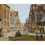 Keith Gardner R.Cam.A. (1933-), "Chester Cross and Eastgate Street", signed, titled on verso, oil on