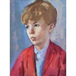 Philip Naviasky (1894-1983), Portrait of a boy, signed, oil on board, 47 x 34cm.; 18.5 x 13.5in. *