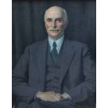 Sir Herbert James Gunn R.A. (1893-1964), Portrait of a gentleman, signed, oil on canvas, 90 x 70cm.;