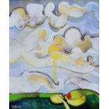 Geoffrey Key (1941-), "Sun Through Clouds", signed and dated '09, titled on verso, oil on canvas, 50