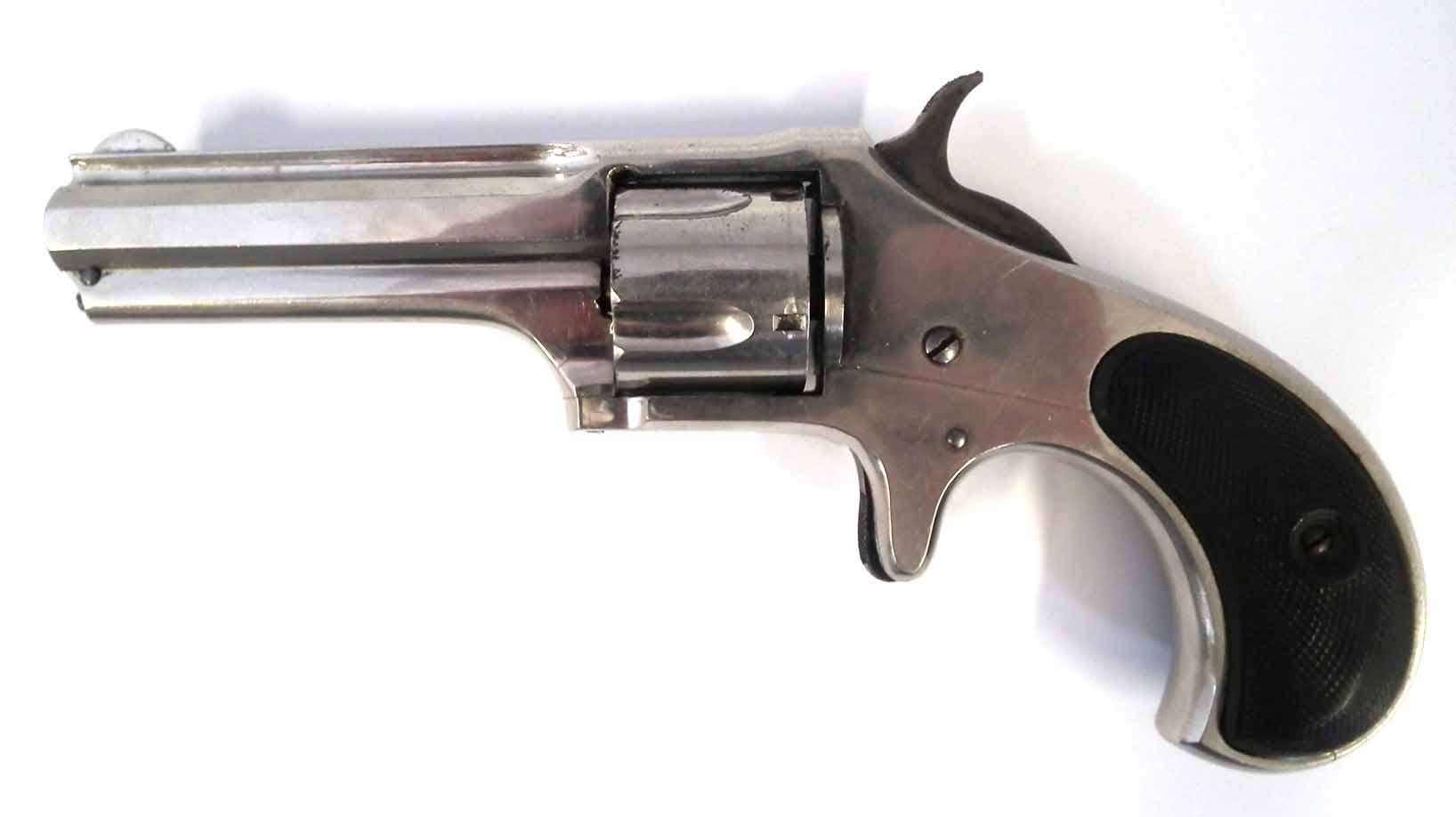 Remington Smoot single action revolver, with nickel plated body, colour case hardened hammer, and - Image 6 of 8