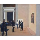 Roy Tidmarsh (1944-), "Viewing at the Royal Academy, London", signed and dated 1997, oil on