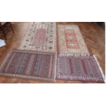 4 Small Fringed Rugs No conditions reports for this sale.