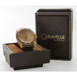 Gent's Caravelle deep sea watch by Bulova, gold plated and steel watch, water resistant 333ft on