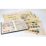 Ireland stamp collection in stockbook and on leaves. No condition reports for this sale.