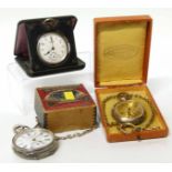 Two silver pocket watches and a white metal pocket watch to include a H. Samuel Acme lever on a