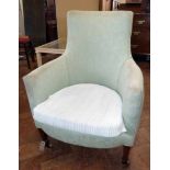 Edwardian mahogany upholstered chair No condition reports for this sale.