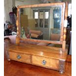 19th century mahogany dressing table mirror. No condition reports for this sale.