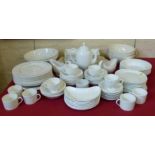 A collection of white glazed Wedgewood ware (mainly unmarked). No condition reports for this sale.