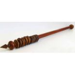 Mahogany curtain pole. No condition reports for this sale.