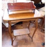 Edwardian mahogany book trough and table (2) No condition reports for this sale.