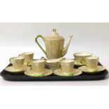 Plant Tuscan art deco 1930's coffee set No condition reports for this sale.