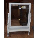 Painted swing frame toilet mirror. No condition reports for this sale.