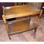 1930's stained oak tea trolley No condition reports for this sale.