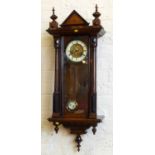 Victorian 8-day wall clock. No condition reports for this sale.