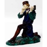 Continental Majolica figure of a man No condition reports for this lot