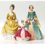 Royal Doulton "Janice" HN2022, "Coralie" HN2307 and "Southern Belle HN3174" No condition reports for