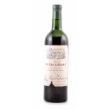 A bottle of Château Lagrange (St. Julien), 1959, top shoulder. For condition report please see the