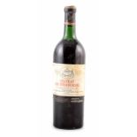 A bottle of Château Cos d'Estournel (Saint Estephe), 1964, into neck. For condition report please