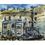 William Turner F.R.S.A., R.Cam.A. (1920-2013), Raworth near Marple, signed and dated '56, titled