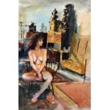 Robert O. Lenkiewicz (1941-2002), Study of Esther, signed and titled, watercolour, 40.5 x 28cm.;