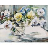 Terry McGlynn (1903-1973), Roses, signed, watercolour and gouache, 35.5 x 45.5cm.; 14 x 18in. *