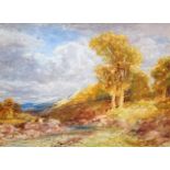 John Keeley R.B.S.A. (1849-1930), Newlands Beck, Cumberland, signed, titled on verso, watercolour,