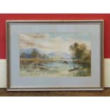 W.H. Earp- Figures fishing on the river- Watercolour No condition reports for this sale.